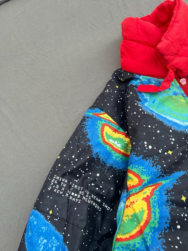 Chaqueta Bomber Reversible Vintage Espacial