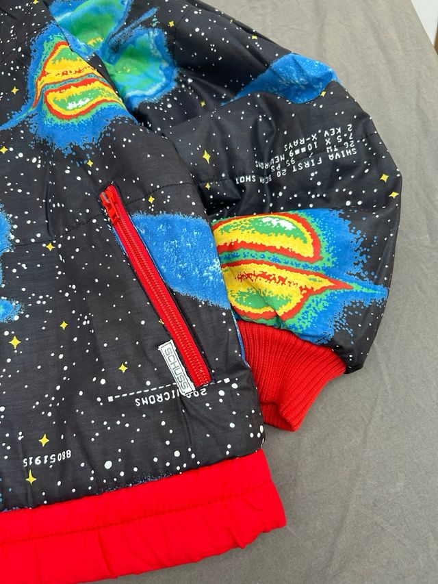 Chaqueta Bomber Reversible Vintage Espacial