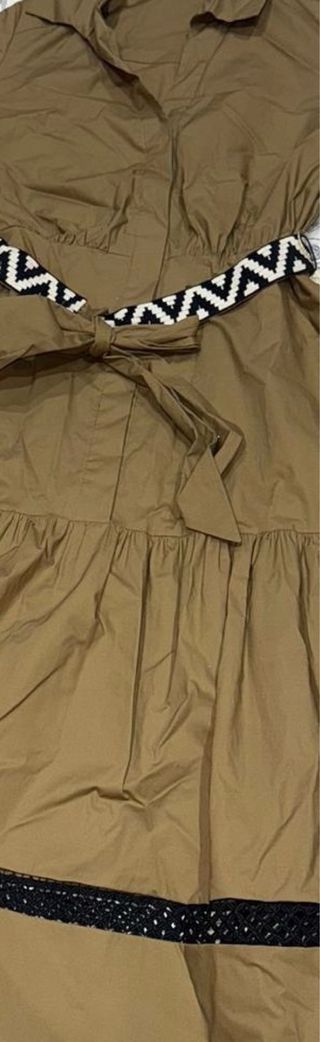 Vestido Alba Conde largo cinturón étnico