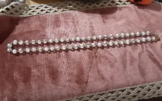 Collana Murano Millefiori Oro Bianco