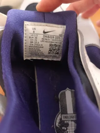 Zapatillas Nike Huarache Morado/Blanco