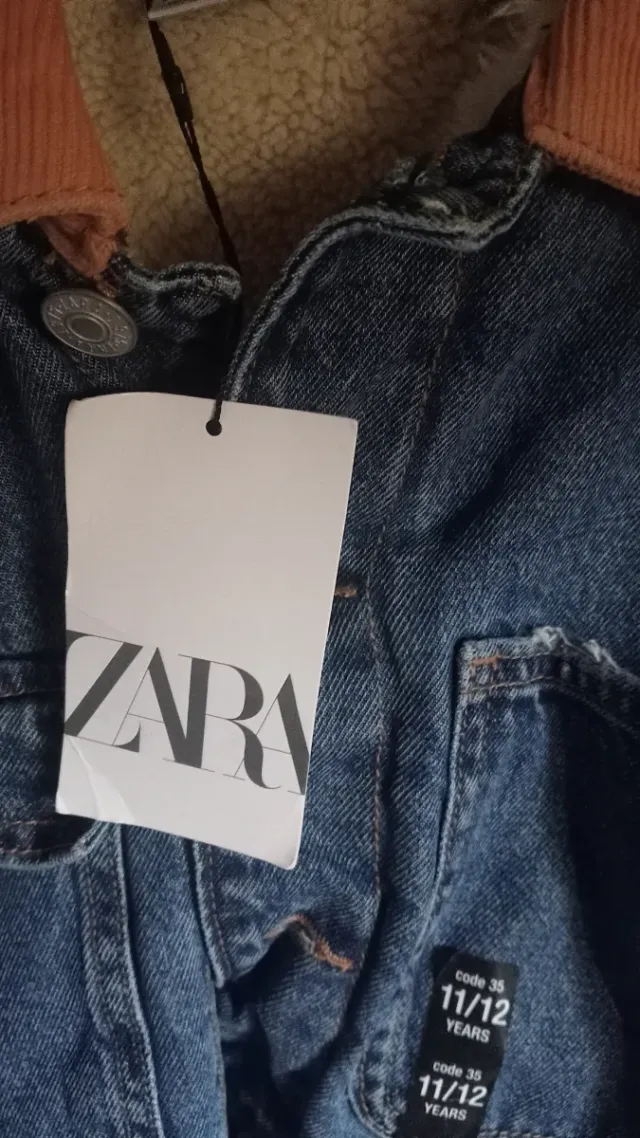 Chaqueta Zara vaquera niño/a nueva talla 11 y 12.
