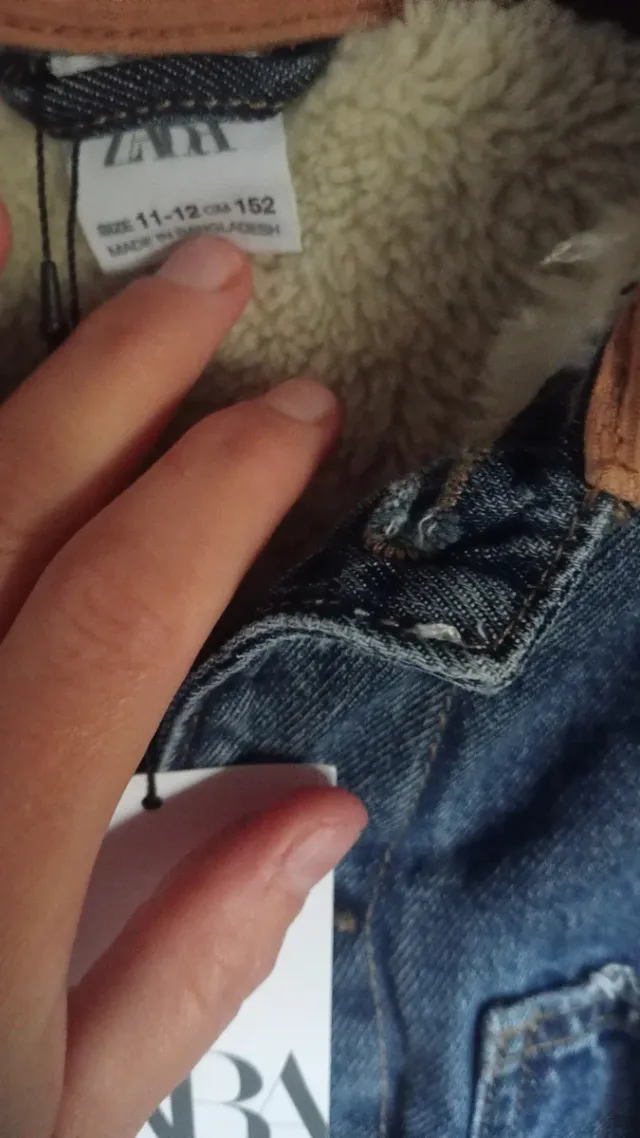 Chaqueta Zara vaquera niño/a nueva talla 11 y 12.