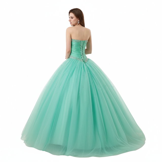 Vestido de Quinceañera Coral