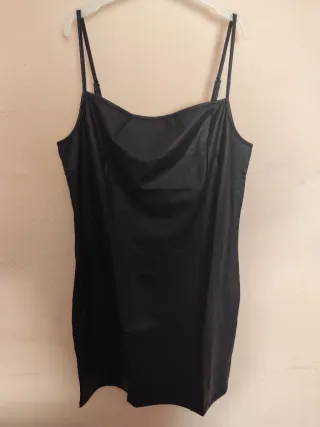 Conjunto vestido y chaqueta polipiel midi