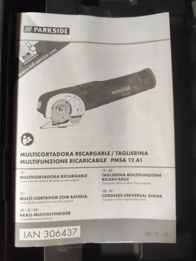 Cortadora Inalámbrica Parkside