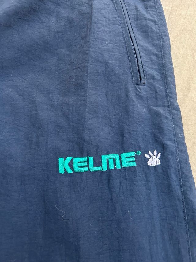 Pantalón Ancho Vintage Kelme Azul