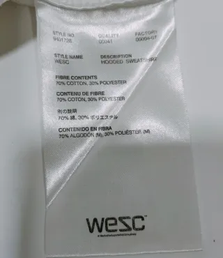 Sudadera WESC Blanca