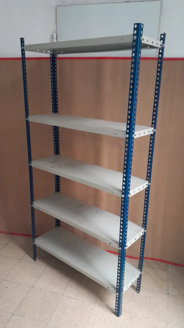 Estantería Metálica Azul y Gris