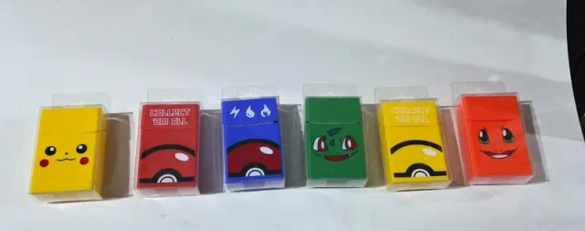 6 Caixas Colecionáveis Pokémon Silicone