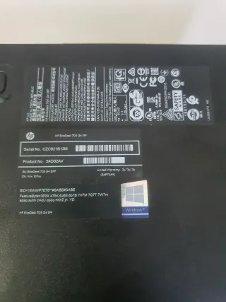 Ordenador Sobremesa elitedesk HP 705 g4 sff