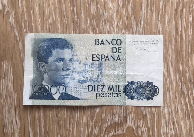 Billete 10.000 Pesetas España 1985 Serie W4135417