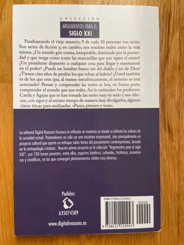 Libro Series en serio: Claves éticas