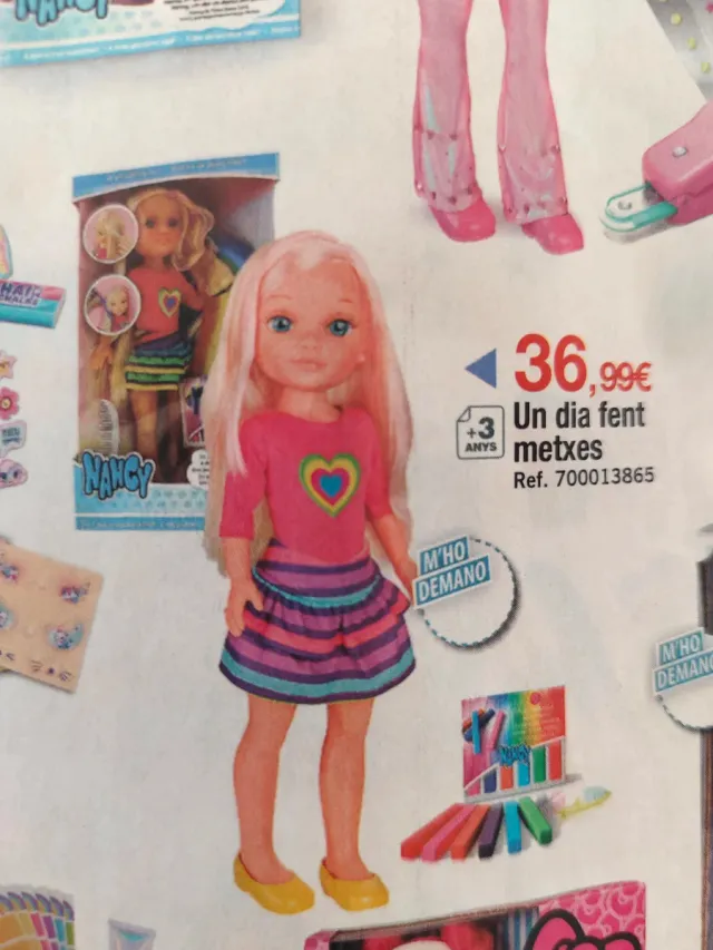 Muñeca Nancy Un día haciendo mechas