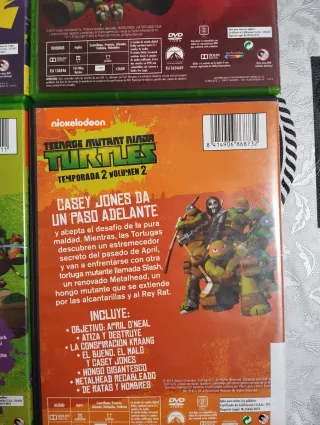 Lote 6 DVDs Tortugas Ninja (Español)