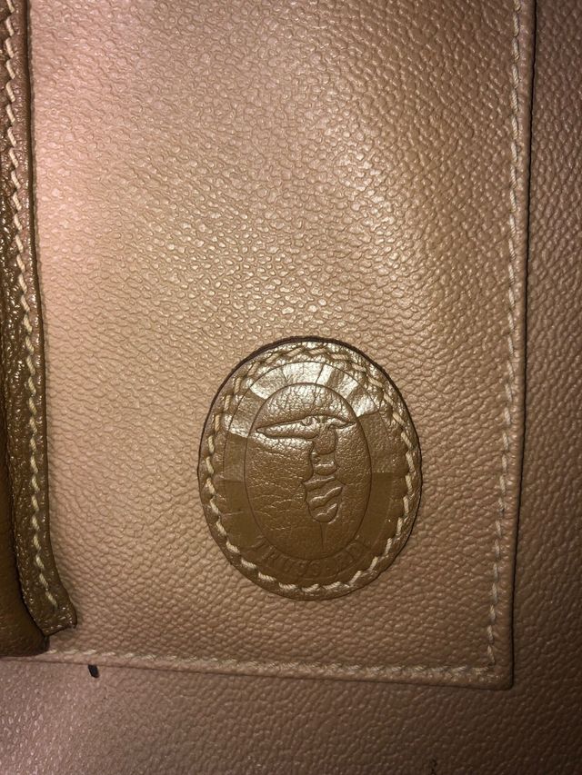 Cartella Trussardi Beige Vintage Anni '80