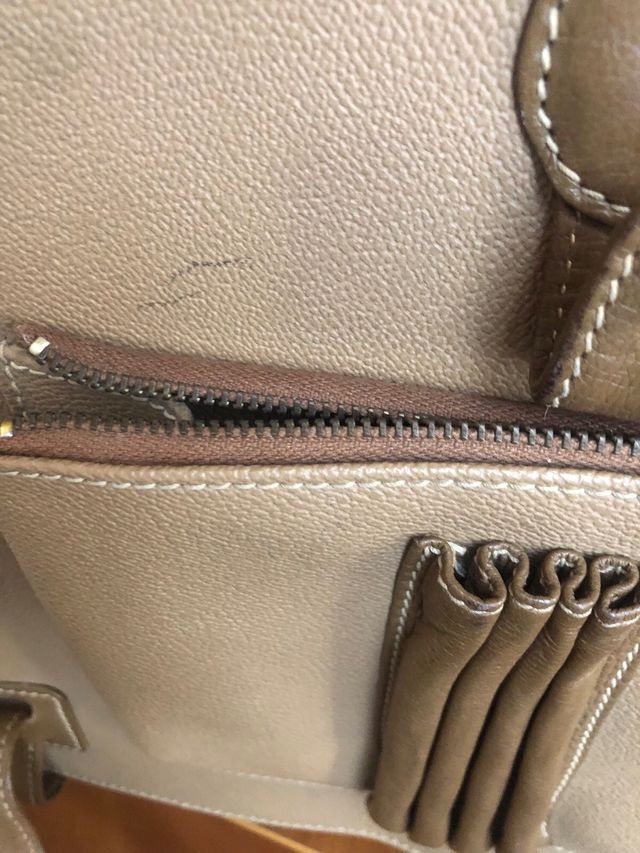 Cartella Trussardi Beige Vintage Anni '80