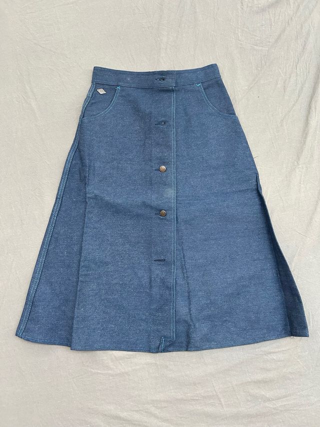 Falda Vaquera Midi Vintage Talla 40