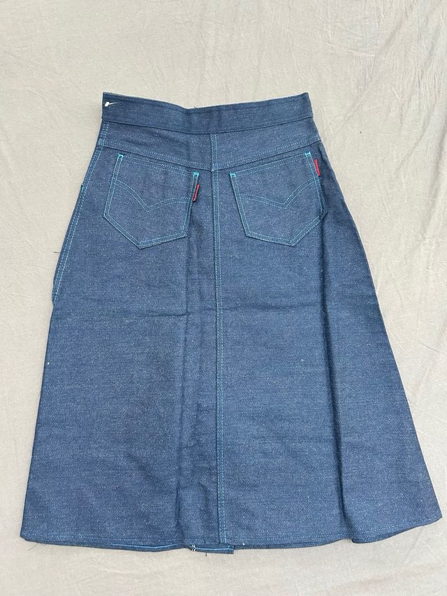 Falda Vaquera Midi Vintage Talla 40