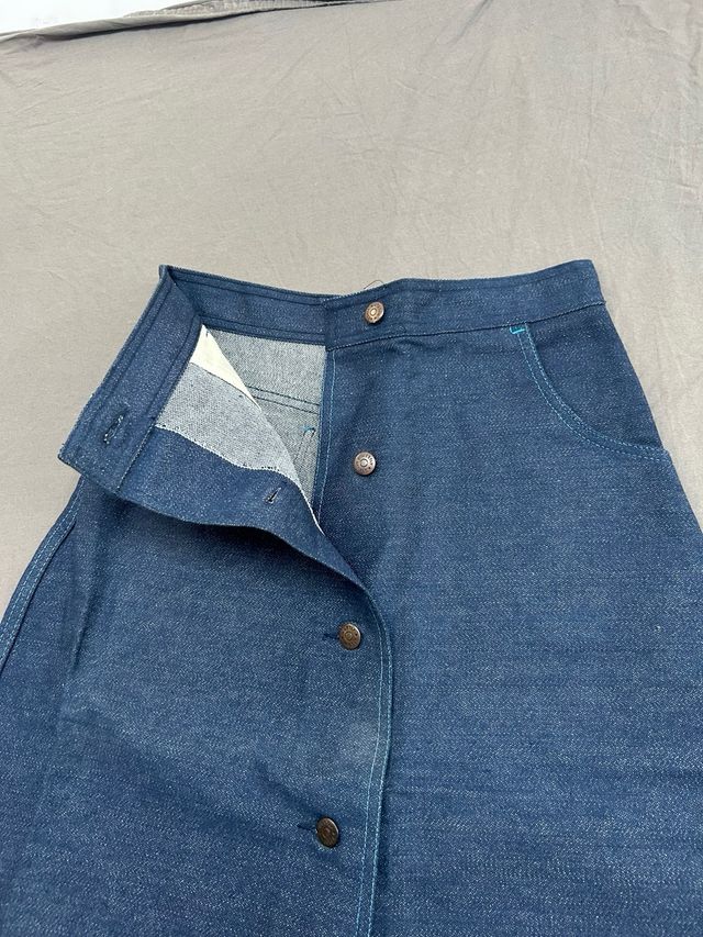 Falda Vaquera Midi Vintage Talla 40