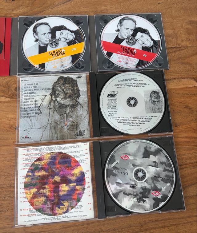CDs Joaquín Sabina y Serrat