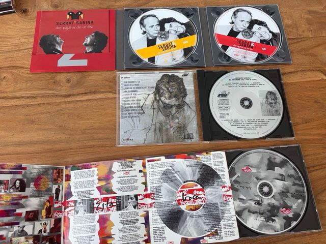 CDs Joaquín Sabina y Serrat
