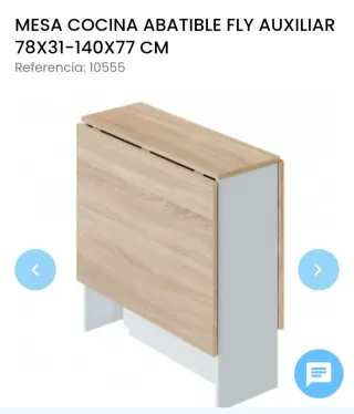 Mesa Cocina Abatible Fly Auxiliar