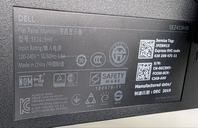 Monitor giratorio DELL FullHD 24". Como nuevo.