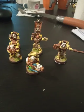 Command squad imperial fist space marine warhammer