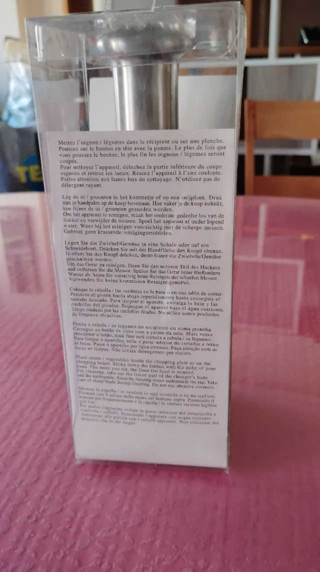 Picadora manual acero inoxidable Casa