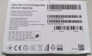 Xiaomi Redmi Note 12 Pro 5G Negro