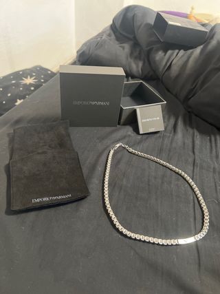 Cadena Emporio Armani Plata