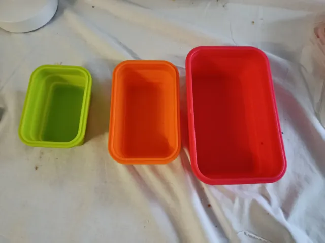 Pack 5 Tuppers Dobráveis Coloridos