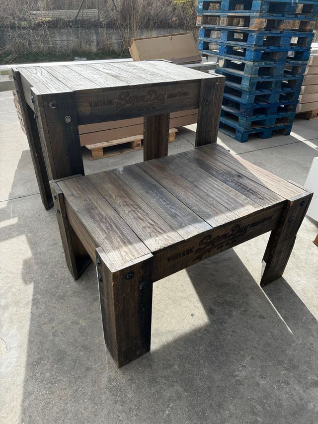 Mesas expositoras Vintage