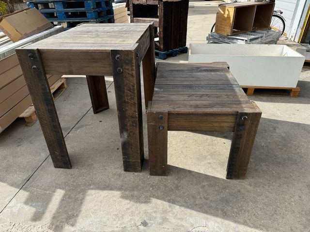 Mesas expositoras Vintage