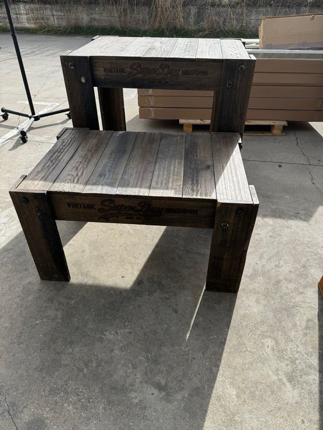 Mesas expositoras Vintage