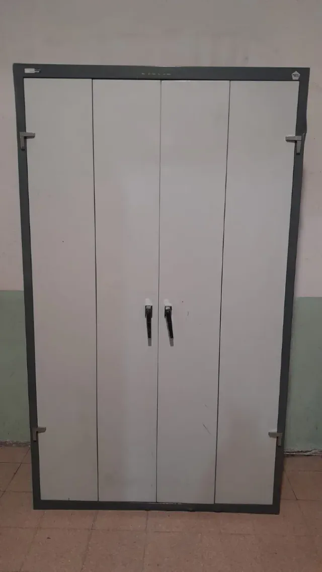 Armario Metálico Gris 4 Puertas