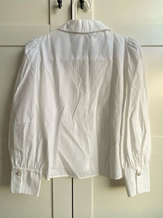 Camisa Zara Blanca Botones Joya
