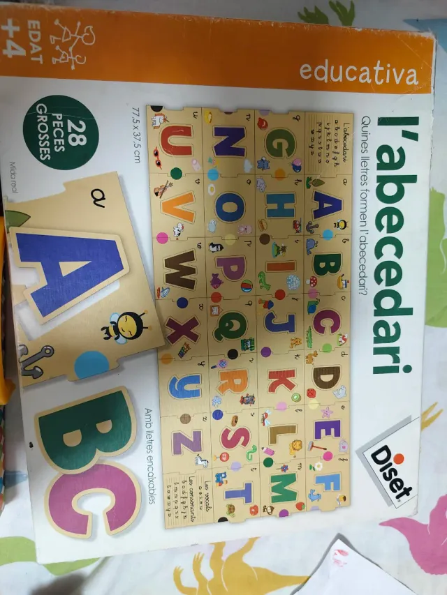 Lote 2 juegos educativos: Abecedario y Mosaico