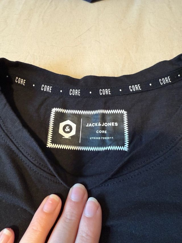 Camiseta Jack & Jones Negra Talla M