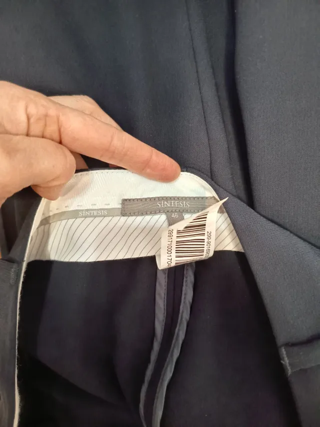 Pantalón de vestir azul T.46