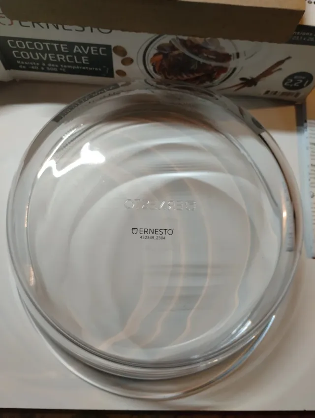 Casseruola Ernesto Vetro Borosilicato 2.2L