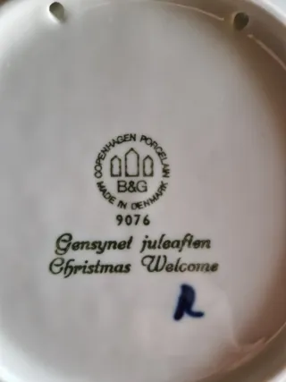 Piatto Natale Bing & Grondahl 1976