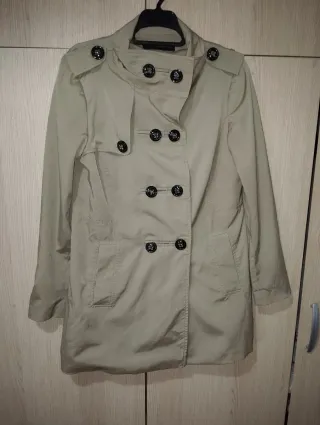 Gabardina Zara Beige Mujer