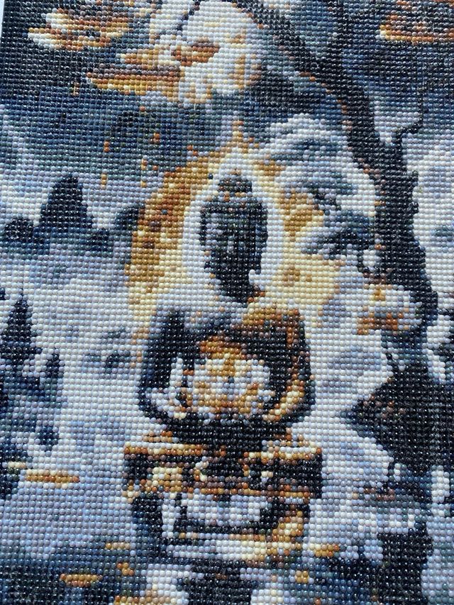 Cuadro buda hecho a mano