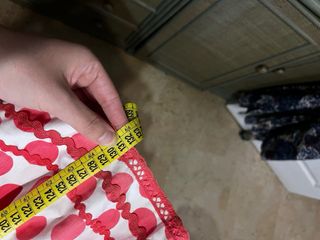 Traje Flamenca Coral y Blanco Lunares