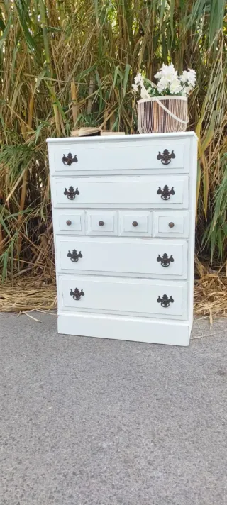 CÓMODA AMERICANA BLANCA SHABBY CHIC