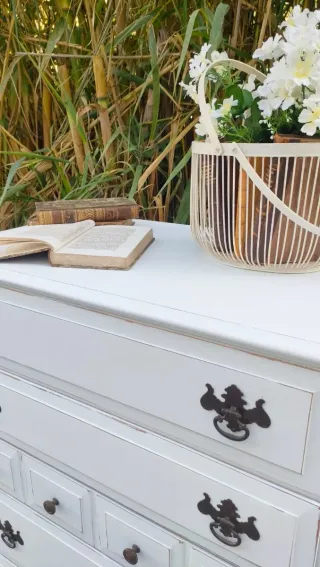 CÓMODA AMERICANA BLANCA SHABBY CHIC