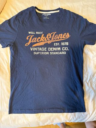 Camiseta Jack & Jones azul marino Talla S