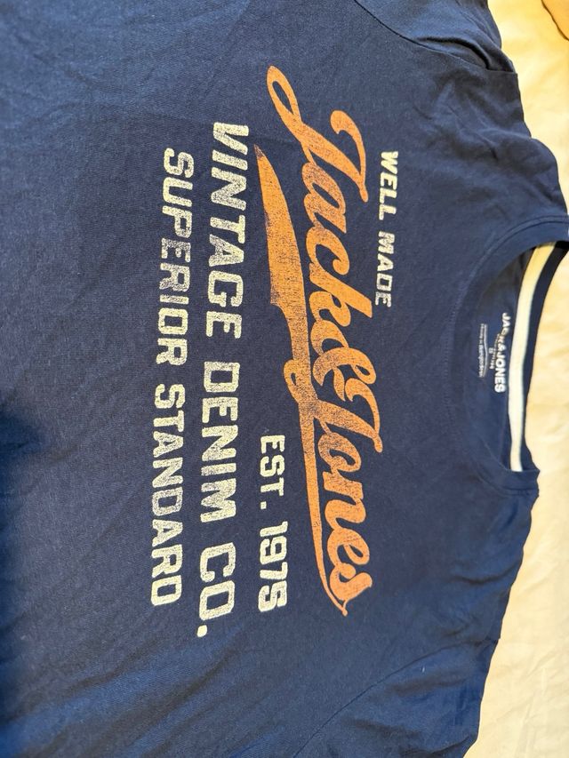 Camiseta Jack & Jones azul marino Talla S